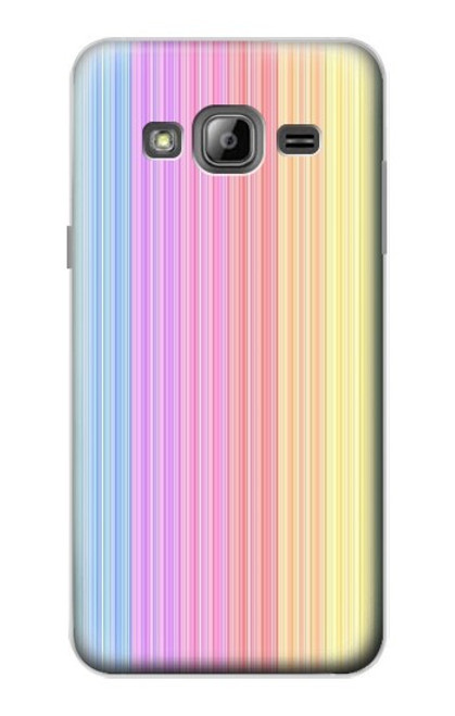 S3849 Colorful Vertical Colors Case For Samsung Galaxy J3 (2016)