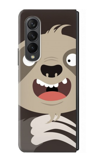 S3855 Sloth Face Cartoon Case For Samsung Galaxy Z Fold 3 5G