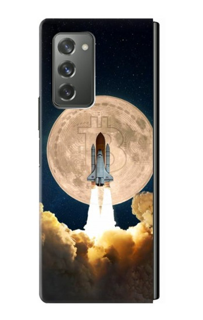 S3859 Bitcoin to the Moon Case For Samsung Galaxy Z Fold2 5G