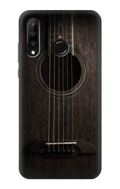 S3834 Old Woods Black Guitar Case For Huawei P30 lite