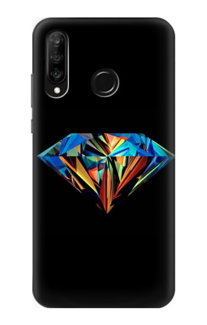 S3842 Abstract Colorful Diamond Case For Huawei P30 lite