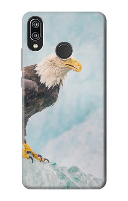 S3843 Bald Eagle On Ice Case For Huawei P20 Lite