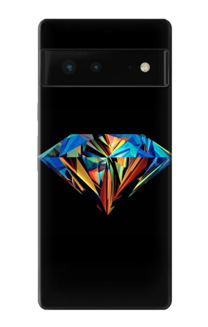 S3842 Abstract Colorful Diamond Case For Google Pixel 6