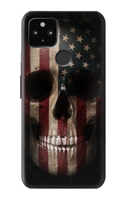 S3850 American Flag Skull Case For Google Pixel 4a 5G