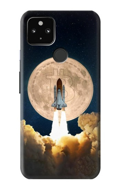 S3859 Bitcoin to the Moon Case For Google Pixel 4a 5G