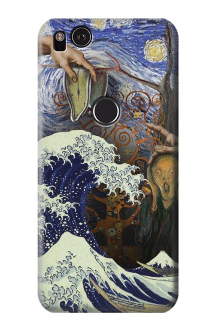 S3851 World of Art Van Gogh Hokusai Da Vinci Case For Google Pixel 2