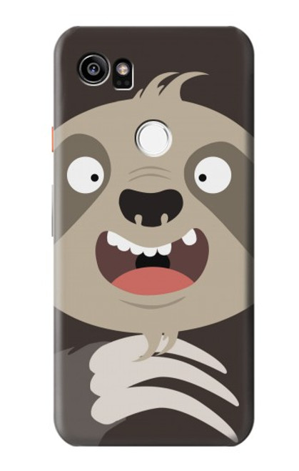 S3855 Sloth Face Cartoon Case For Google Pixel 2 XL