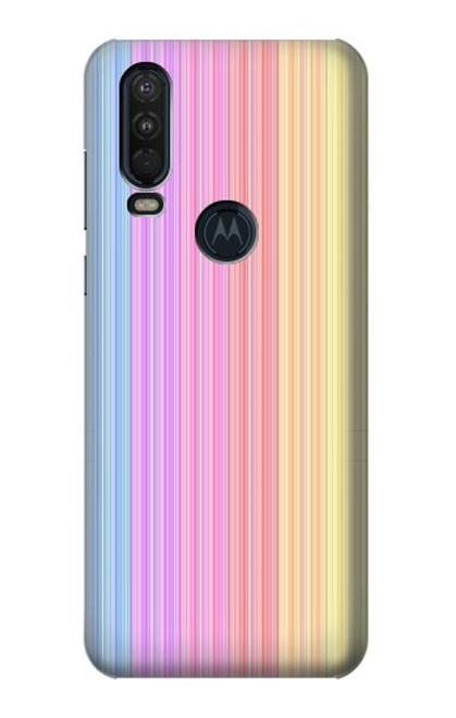 S3849 Colorful Vertical Colors Case For Motorola One Action (Moto P40 Power)