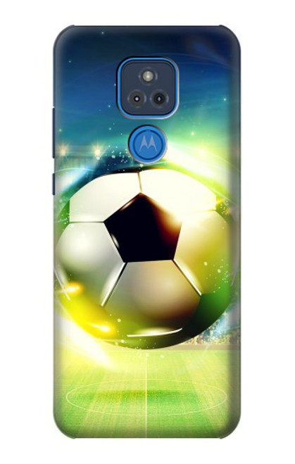 S3844 Glowing Football Soccer Ball Case For Motorola Moto G Play (2021)