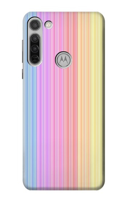 S3849 Colorful Vertical Colors Case For Motorola Moto G8