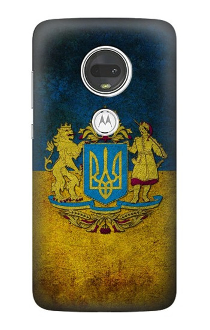 S3858 Ukraine Vintage Flag Case For Motorola Moto G7, Moto G7 Plus