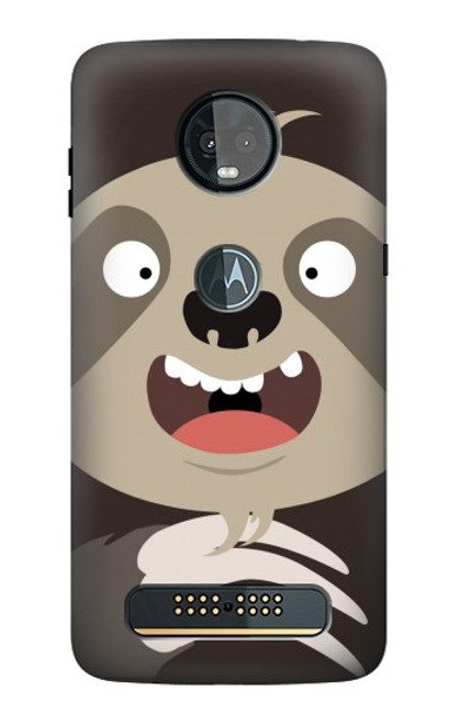 S3855 Sloth Face Cartoon Case For Motorola Moto Z3, Z3 Play