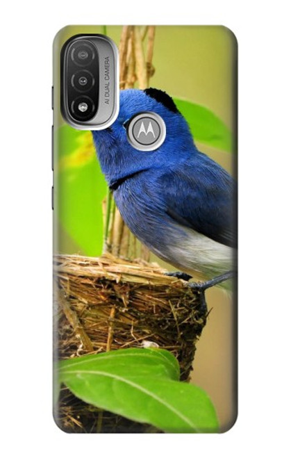 S3839 Bluebird of Happiness Blue Bird Case For Motorola Moto E20,E30,E40