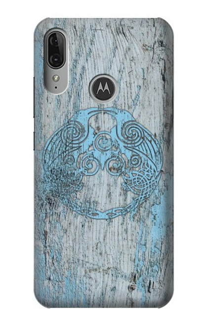 S3829 Huginn And Muninn Twin Ravens Norse Case For Motorola Moto E6 Plus, Moto E6s