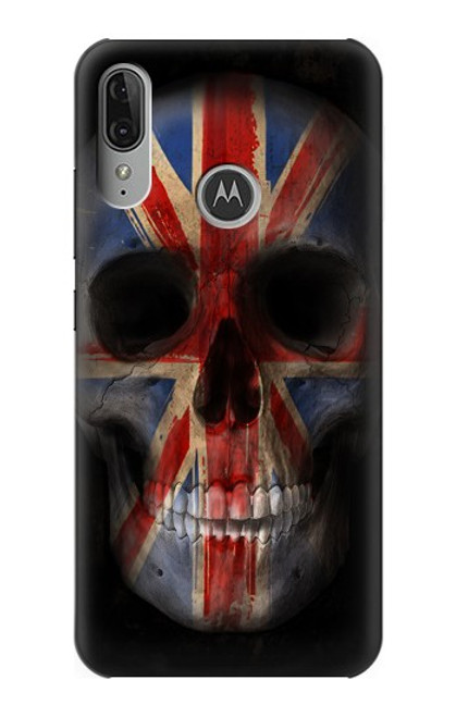S3848 United Kingdom Flag Skull Case For Motorola Moto E6 Plus, Moto E6s