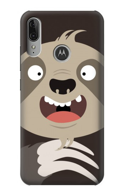 S3855 Sloth Face Cartoon Case For Motorola Moto E6 Plus, Moto E6s