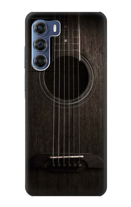 S3834 Old Woods Black Guitar Case For Motorola Edge S30