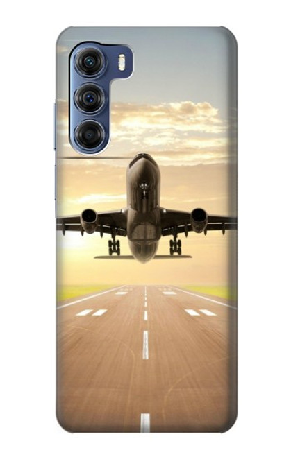 S3837 Airplane Take off Sunrise Case For Motorola Edge S30