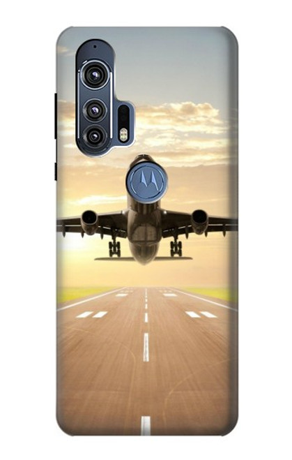 S3837 Airplane Take off Sunrise Case For Motorola Edge+