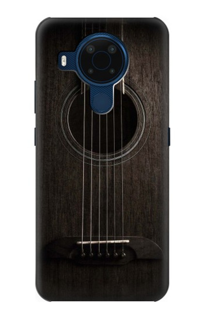 S3834 Old Woods Black Guitar Case For Nokia 5.4