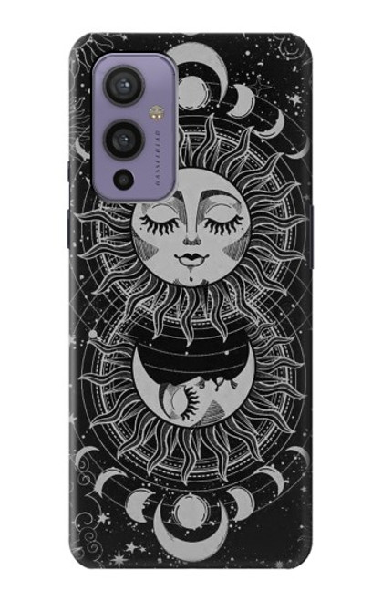 S3854 Mystical Sun Face Crescent Moon Case For OnePlus 9