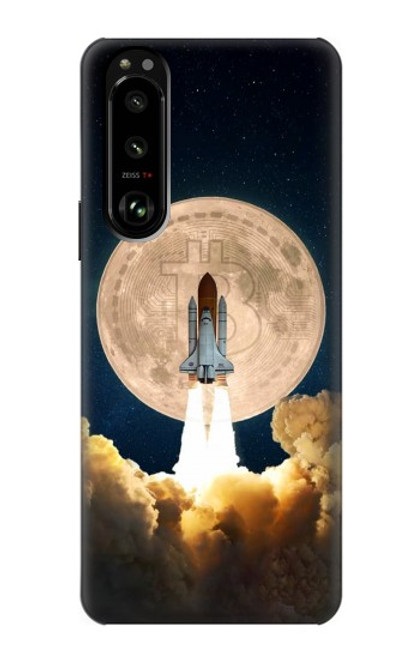 S3859 Bitcoin to the Moon Case For Sony Xperia 5 III