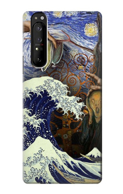 S3851 World of Art Van Gogh Hokusai Da Vinci Case For Sony Xperia 1 III