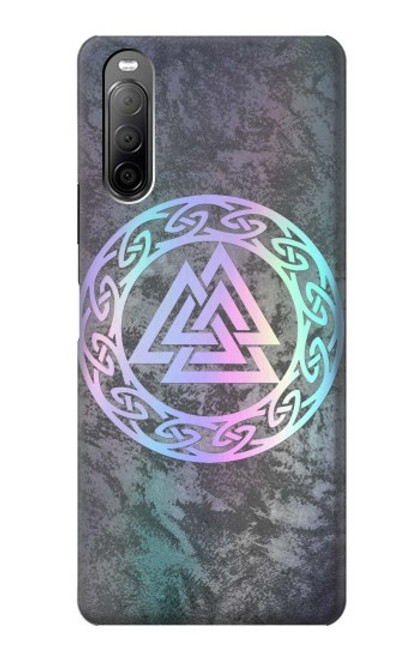 S3833 Valknut Odin Wotans Knot Hrungnir Heart Case For Sony Xperia 10 II