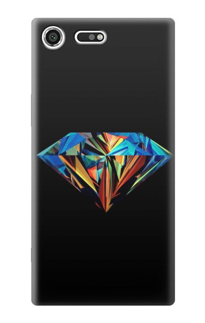 S3842 Abstract Colorful Diamond Case For Sony Xperia XZ Premium