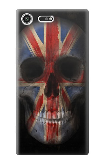 S3848 United Kingdom Flag Skull Case For Sony Xperia XZ Premium