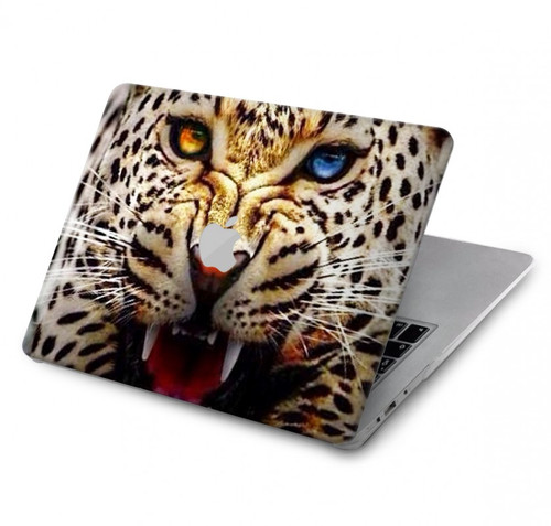 S1932 Blue Eyed Leopard Hard Case For MacBook Pro 16 M1,M2 (2021,2023) - A2485, A2780