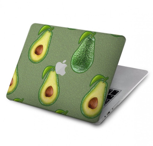 S3285 Avocado Fruit Pattern Hard Case For MacBook Pro 16 M1,M2 (2021,2023) - A2485, A2780