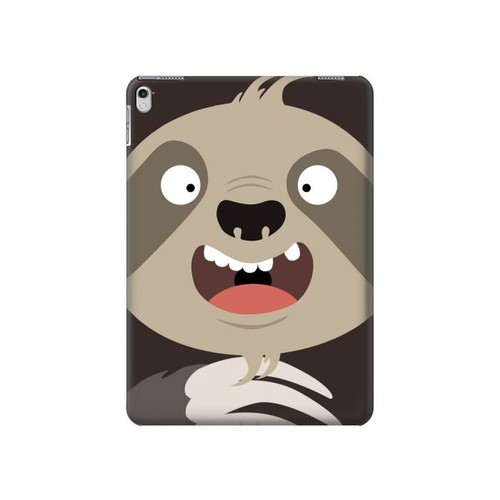 S3855 Sloth Face Cartoon Hard Case For iPad Air 2, iPad 9.7 (2017,2018), iPad 6, iPad 5