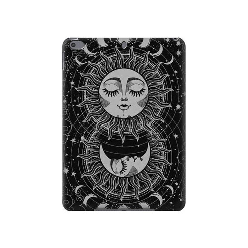S3854 Mystical Sun Face Crescent Moon Hard Case For iPad Pro 10.5, iPad Air (2019, 3rd)