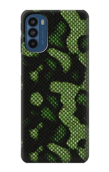 S2877 Green Snake Skin Graphic Printed Case For Motorola Moto G41