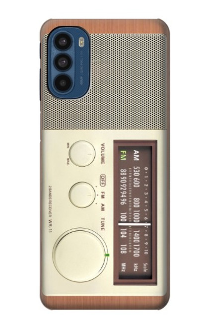 S3165 FM AM Wooden Receiver Graphic Case For Motorola Moto G41