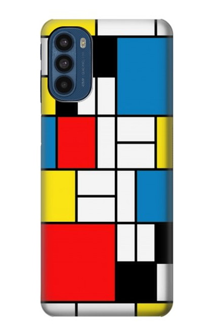 S3814 Piet Mondrian Line Art Composition Case For Motorola Moto G41