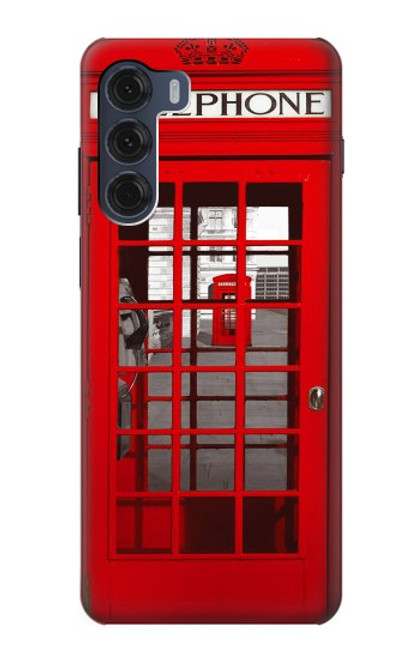 S0058 British Red Telephone Box Case For Motorola Moto G200 5G