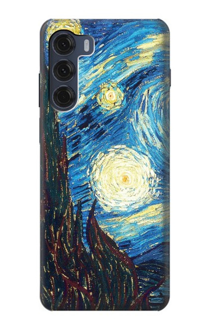S0582 Van Gogh Starry Nights Case For Motorola Moto G200 5G
