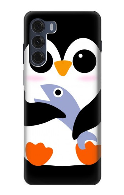 S2631 Cute Baby Penguin Case For Motorola Moto G200 5G