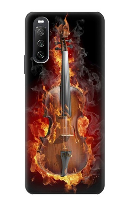 S0864 Fire Violin Case For Sony Xperia 10 III Lite