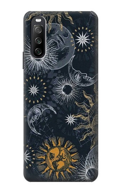 S3702 Moon and Sun Case For Sony Xperia 10 III Lite