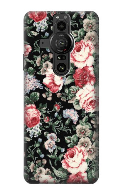 S2727 Vintage Rose Pattern Case For Sony Xperia Pro-I