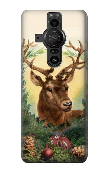 S2841 Vintage Reindeer Christmas Case For Sony Xperia Pro-I