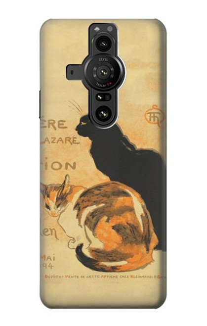 S3229 Vintage Cat Poster Case For Sony Xperia Pro-I