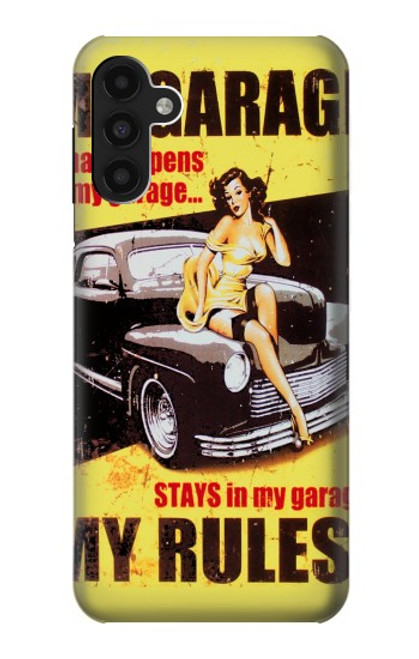 S3198 My Garage Pinup Girl Case For Samsung Galaxy A13 4G