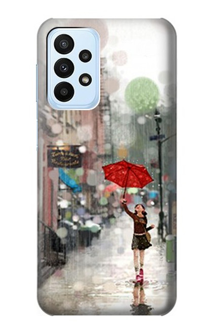 S0108 Girl in The Rain Case For Samsung Galaxy A23