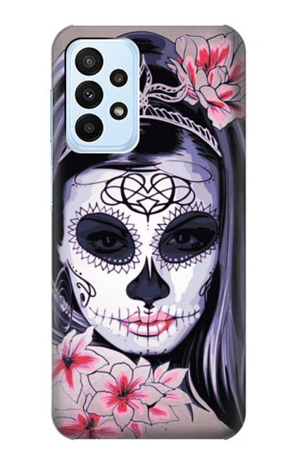 S3821 Sugar Skull Steam Punk Girl Gothic Case For Samsung Galaxy A23