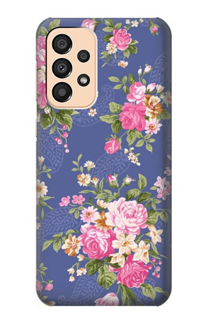 S3265 Vintage Flower Pattern Case For Samsung Galaxy A33 5G