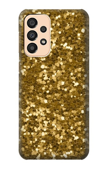 S3388 Gold Glitter Graphic Print Case For Samsung Galaxy A33 5G